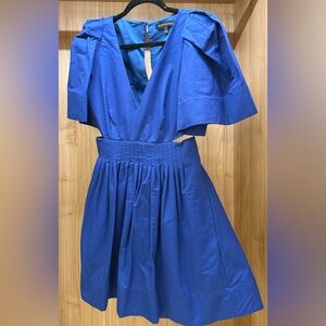 Banana Republic Vibrant Blue Backless Dress
